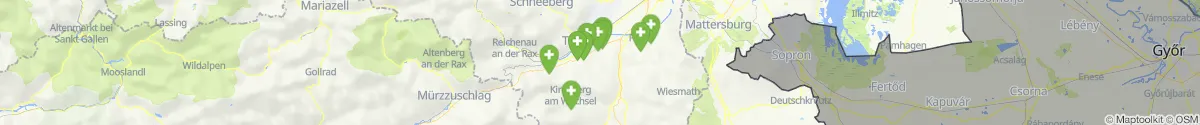 Map view for Pharmacies emergency services nearby Wartmannstetten (Neunkirchen, Niederösterreich)